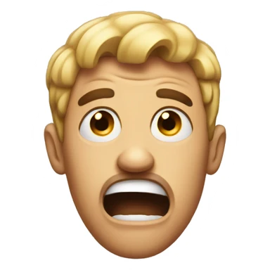 Emoji that looks desperate  sticker