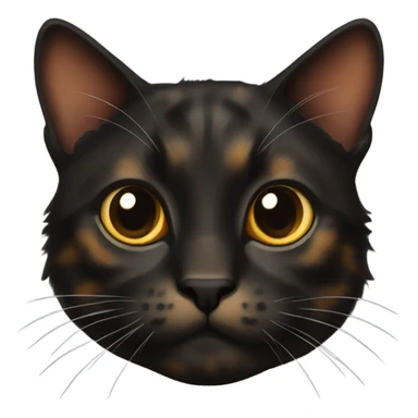 Dark tortoiseshell cat sticker