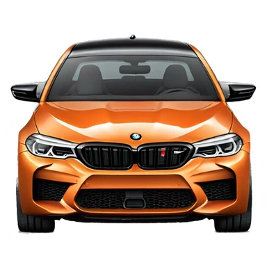 bmw m5 f90 orange sticker