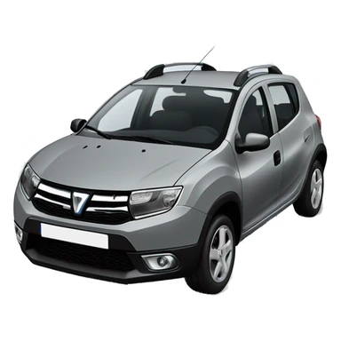 Dacia Sandero in grau ohne dachreling sticker