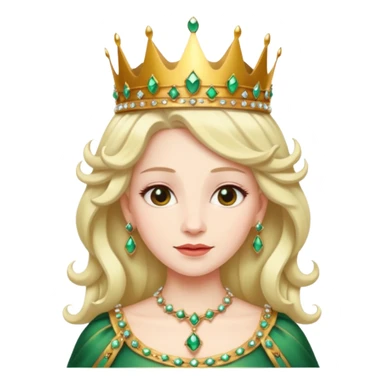 The queen with vine-like hair sticker