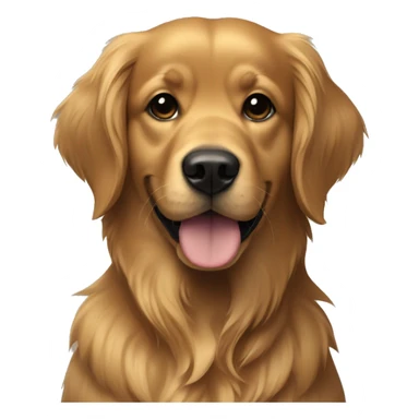 Golden retriever with brown skin woman with black hair sticker