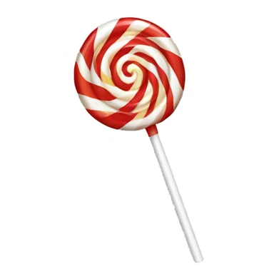 Red and white lollipop sticker