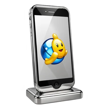 jeff koons cell phone sculpture  sticker