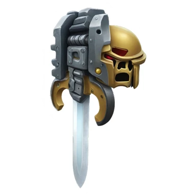 space marine chainsword sticker