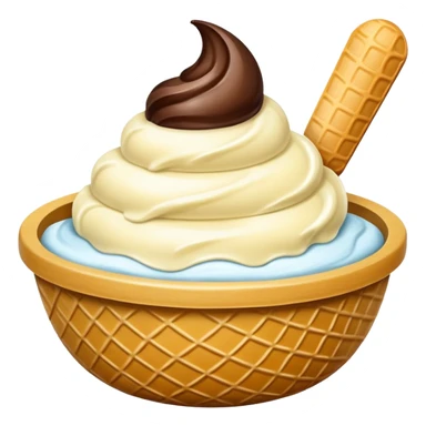 ice cream bowl sticker
