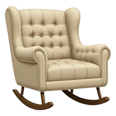 rocking soft sofa chair sticker