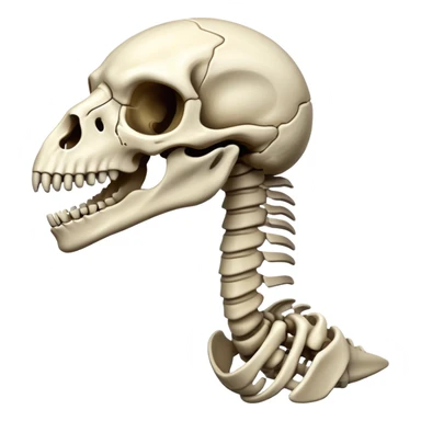 skeleton raptor sticker