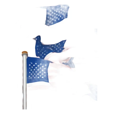 american flag remove red stripes. Add blue stripes.  sticker