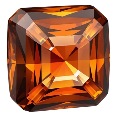 chatoyant gemstone crystla layered colors dark brown and dark orange 3d png background matte sticker