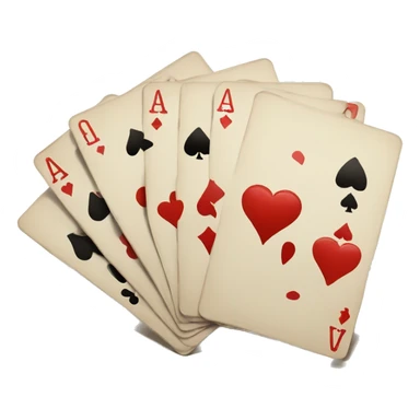 Mano agarrando cartas sticker