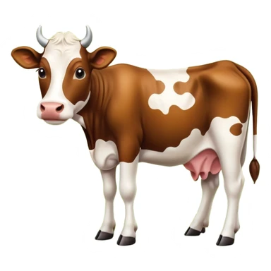 spotted cow animal sticker