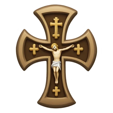 catholic cross  sticker