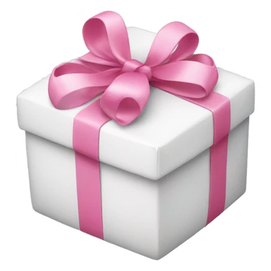 white present with pink ribbon sticker
