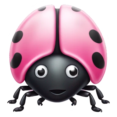Cute Pink lady bug  sticker