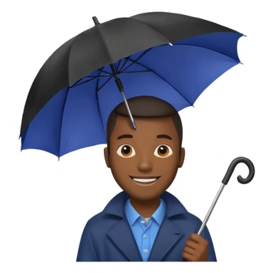 HOLDİNG UMBRELLA BLACK MAN sticker