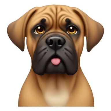 Cute bullmastiff sticker