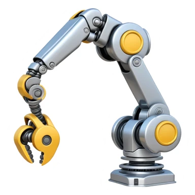 emoji about robot arm with AGV sticker