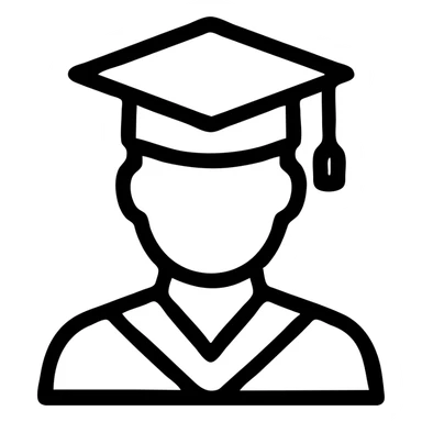 Icon student graduation  sticker