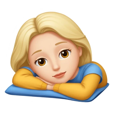 a person lying down sticker