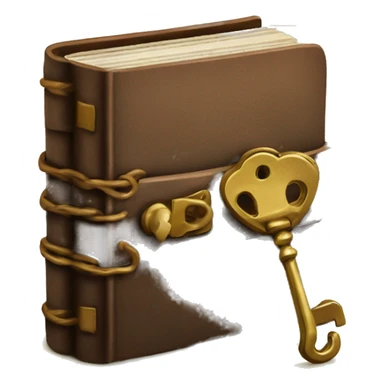 vintage diary with lock and key sticker