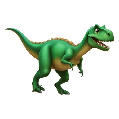 Dinosaur on the surfboard sticker