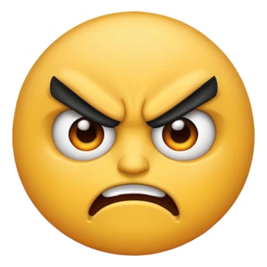 angry emoij a teener sticker