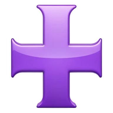 purple plus emoji sticker