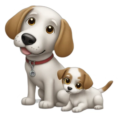 Chat et un chien sticker