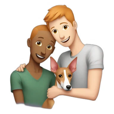 Podenco with two gay owners sticker