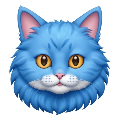 cute blue cat sticker
