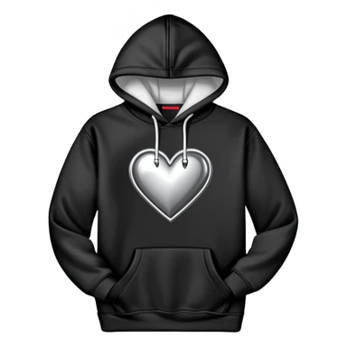 chrome heart hoodie black and white sticker