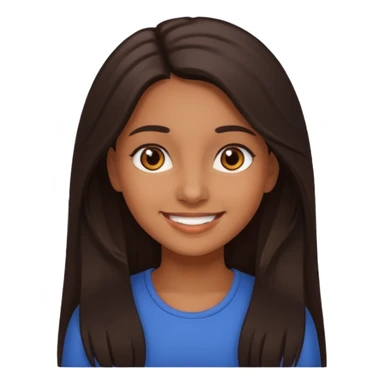 Latin girl smiling sticker