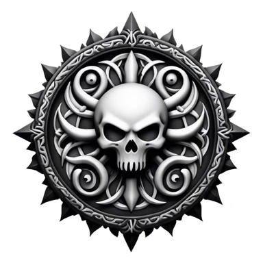 chaos dark symbol sticker