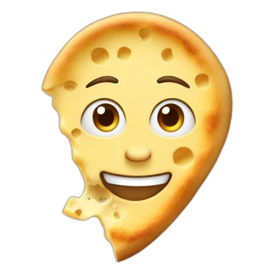 bro eating cheese naans sticker