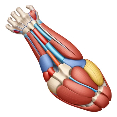 Elbow muscle anatomy sticker