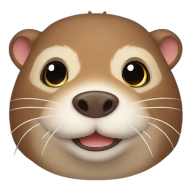 Loutre sur un cochon sticker
