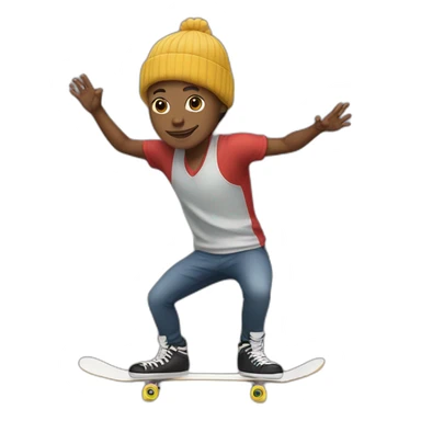 a skater with a good style sticker