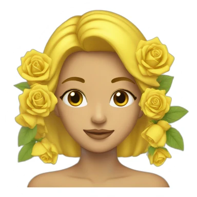 Rosas amarillas sticker