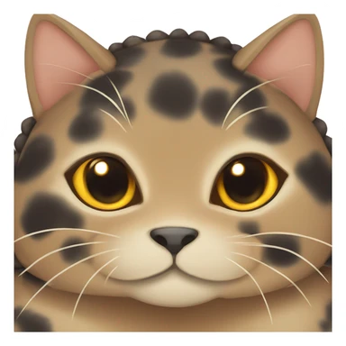 tortoise shell colored cat￼ sticker