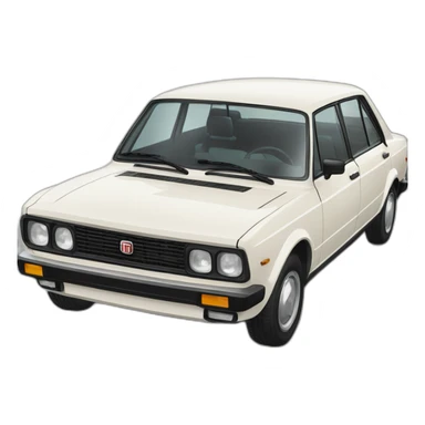 Fiat 130 4 door sticker