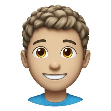 smiling boy with Blue eyes sticker