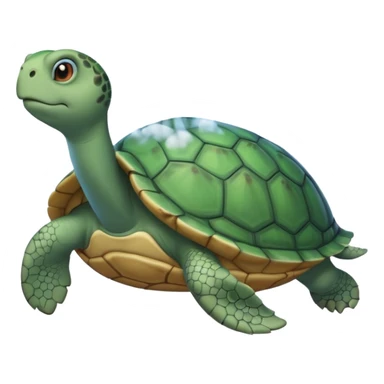 Turtle with a Cinderella dress on and a fart coming out of it sticker