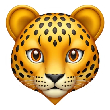 Corazón leopardo sticker
