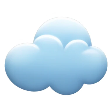 A cloud with outline only, no fill sticker