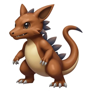 Dusky Muted Smoky Matte Gradient-toned Pokémon-Fakémon-Digimon-Creature, (full body) sticker
