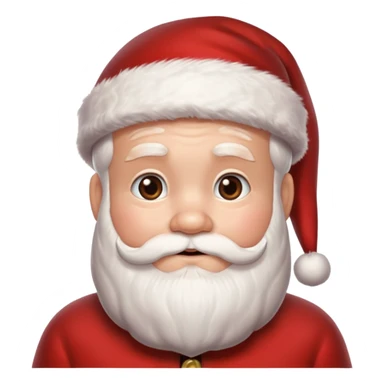 Realistic, ultra detailed, depicted with lifelike skin texture Santa Claus sticker
