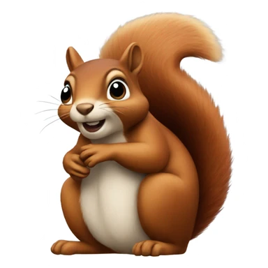 No squirrel allowed sticker