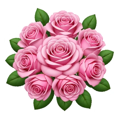 Huge pink flower bouquet with different flowers and pink tones and roses sticker