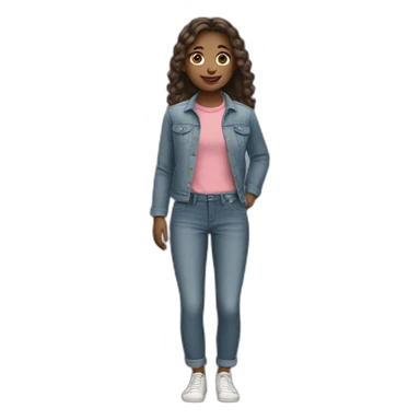 girl gets wearing pants sticker